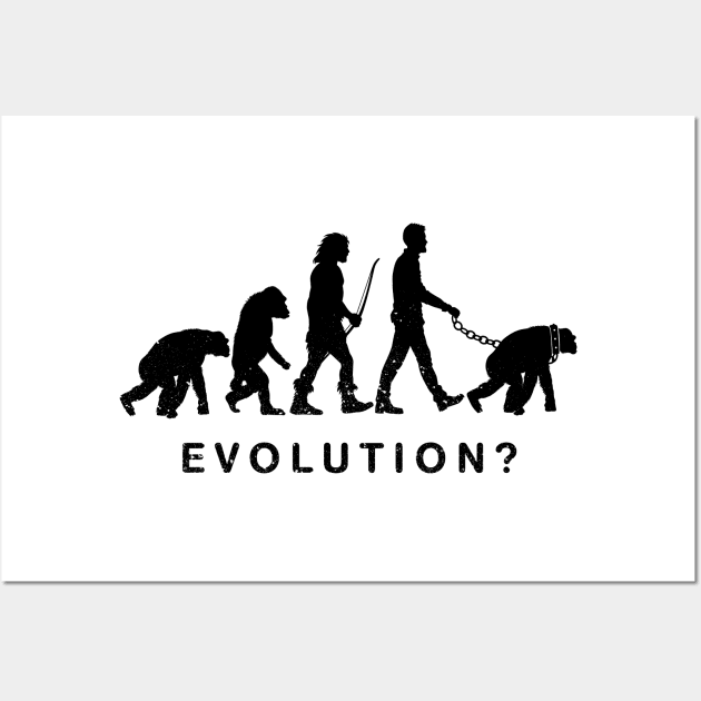 Sad evolution of man Wall Art by albertocubatas